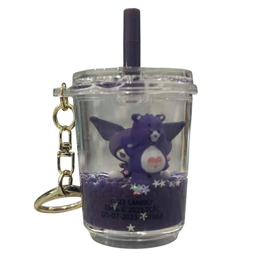 Tsunameez Hello Kitty x Care Bears Boba Keychain - Kuromi & Harmony Bear